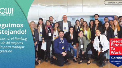 WOW! CX quedó dentro del ranking 40 Pymes de GPTW 2023