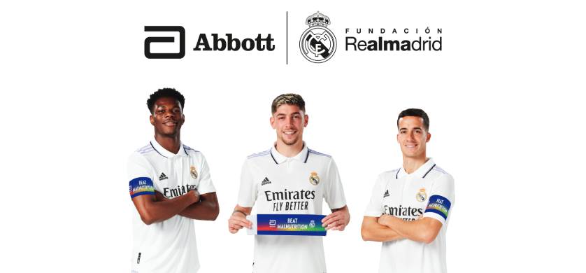 Abbott, Real Madrid y la Fundación Real Madrid se unen para "Combatir la Malnutrición"