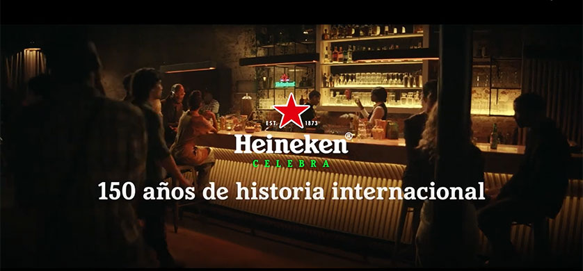 Heineken cumple 150 años y lo festeja utilizando su eslogan más recordado "Piensa en verde"