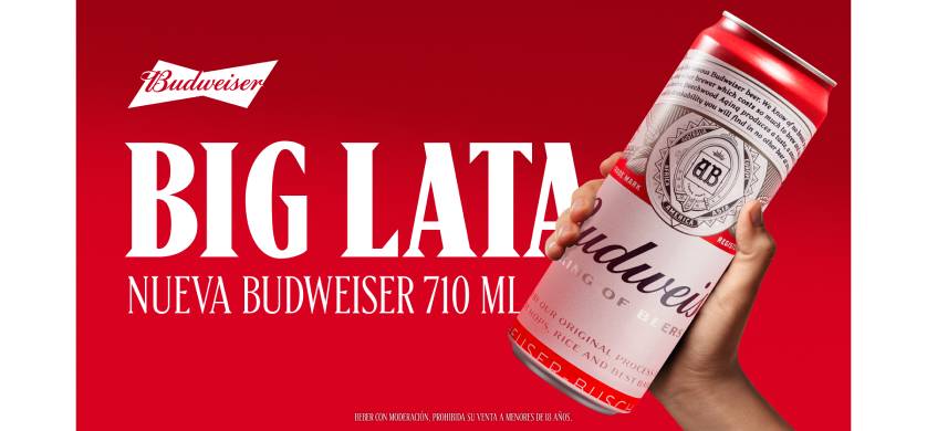 Budweiser presentó su nueva lata 710cc