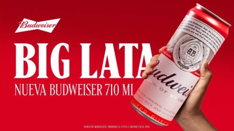 Budweiser presentó su nueva lata 710cc