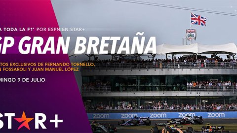 La Fórmula 1 llega al GP de Gran Bretaña por STAR+