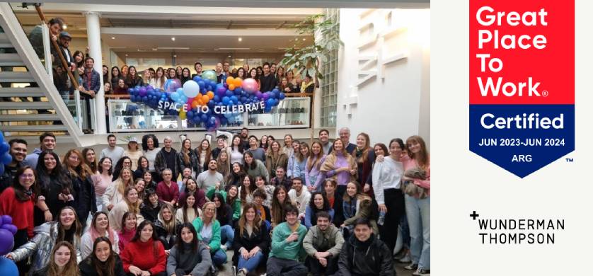 Wunderman Thompson Argentina celebró su certificación como Great Place to Work