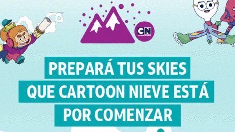 Cartoon Network en la temporada de invierno del Cerro Bayo