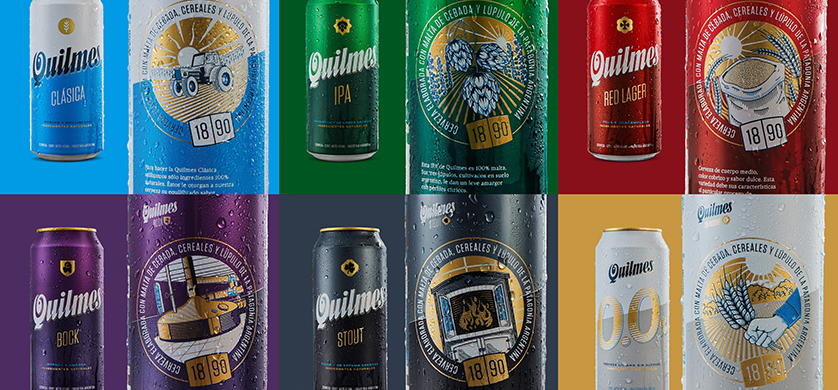 La América y La América Buró pre-estrenan el rediseño del portfolio de cerveza Quilmes