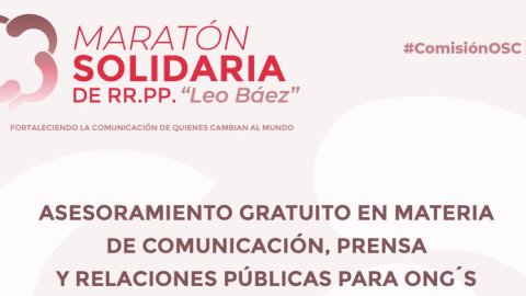 El Consejo Profesional de Relaciones Públicas anunció una nueva edición de la Maratón Solidaria