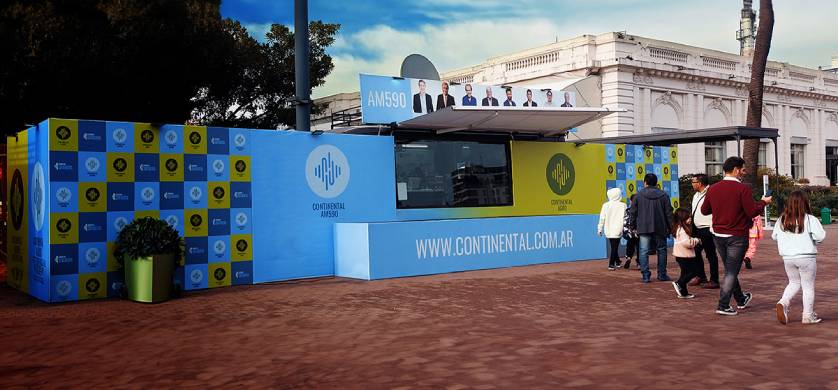 Continental realizó su cobertura desde La Rural