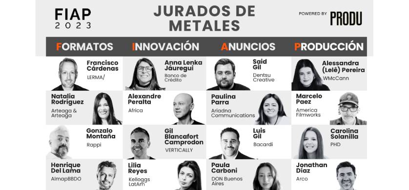 FIAP 2023 anunció los 28 jurados que marcarán la historia creativa de Iberoamérica dentro del AWLATAM23