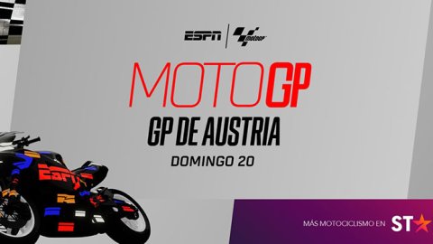 STAR+ transmite en vivo este fin de semana el GP de Austria de MotoGP 