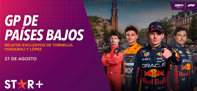 Cómo ver la Fórmula 1en Países Bajos & IndyCar en Gateway por STAR+