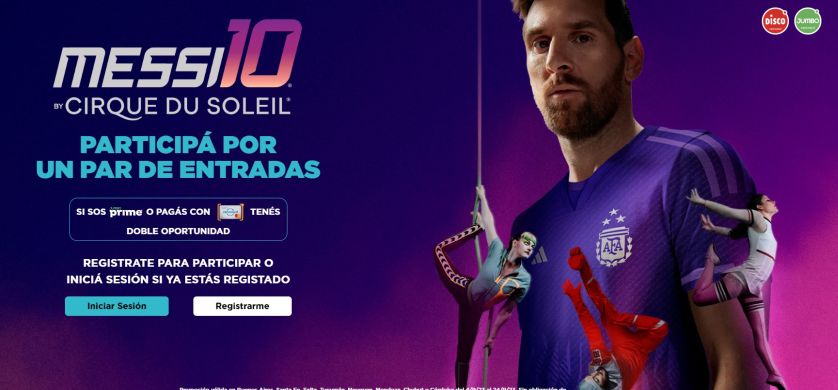 Messi10 Cirque Du Soleil: Jumbo y Disco invitan a una experiencia inolvidable