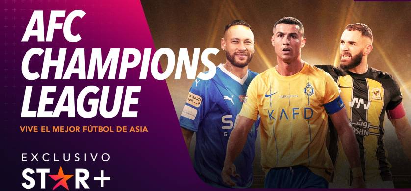 ESPN transmitirá la AFC Champions League de Asia con Ronaldo, Neymar y Benzema