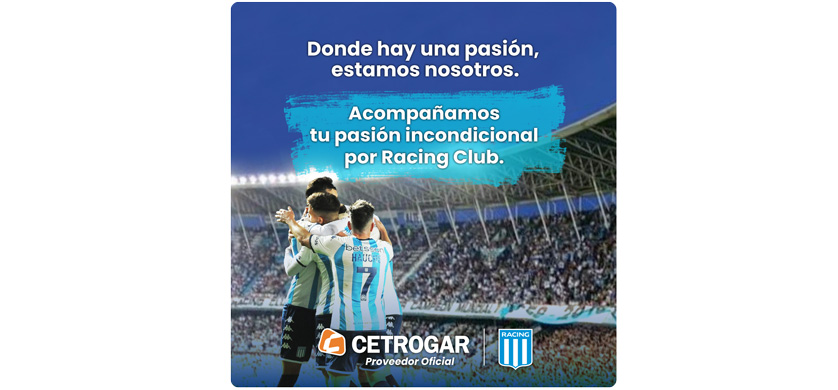 Cetrogar, nuevo proveedor oficial de Racing Club