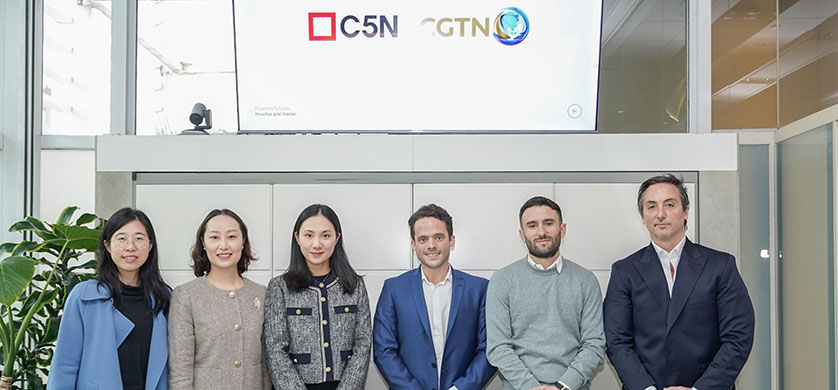C5N recibió la visita de representantes de CGTN y CGTN Español