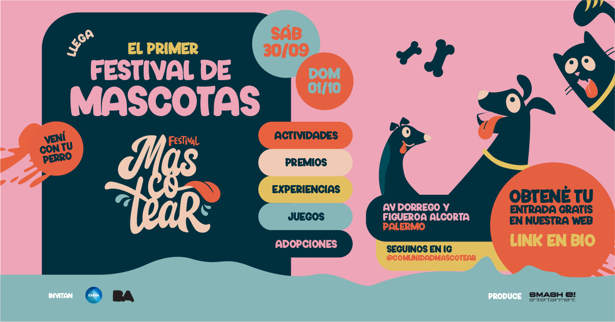 CAENA organiza “Mascotear”, el primer festival dedicado exclusivamente a las mascotas