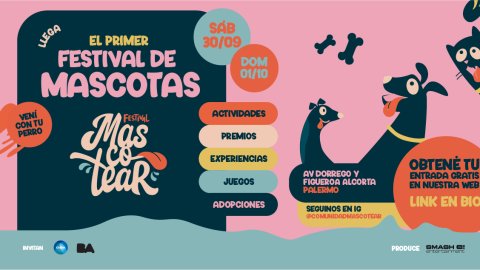 CAENA organiza “Mascotear”, el primer festival dedicado exclusivamente a las mascotas