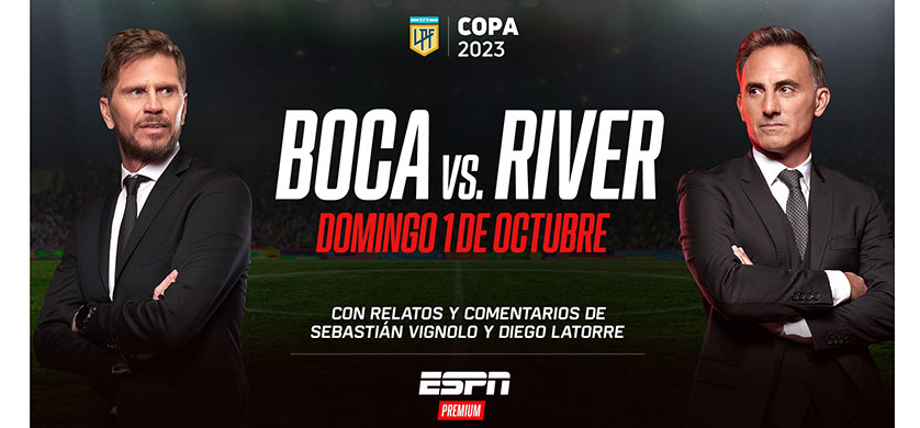 El Superclásico Boca vs. River por ESPN Premium, con una cobertura excepcional