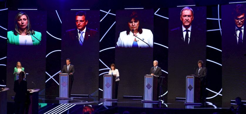 El debate presidencial marcó picos de 44 puntos de rating