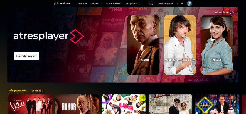 atresplayer ya está disponible en México a través de Prime Video