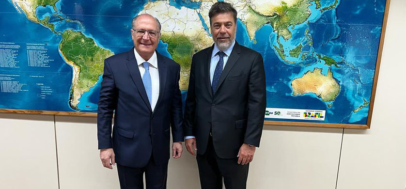 Brasilia: el vicepresidente Geraldo Alckmin recibió a Darío Werthein