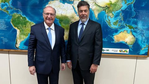 Brasilia: el vicepresidente Geraldo Alckmin recibió a Darío Werthein
