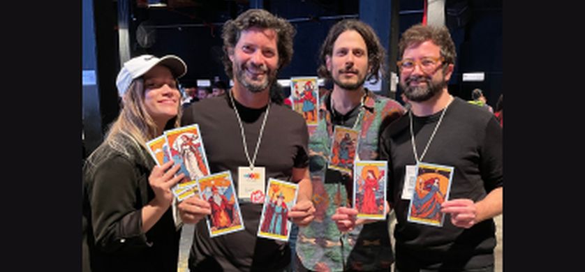 El equipo de Lanzallamas en la Media Party