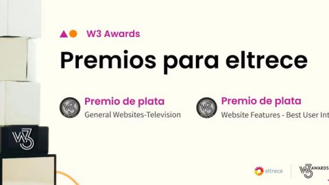 El sitio de eltrece obtuvo 2 premios en los W3 Awards 2023