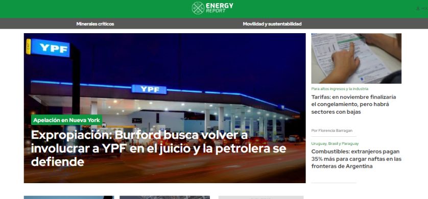 Nace Energy Report, la nueva apuesta de Ámbito Financiero
