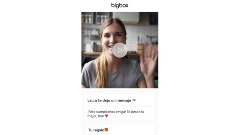 Bigbox presenta sus mensajes en video para una personalización única