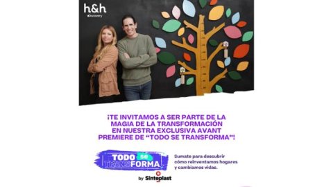 Sinteplast continúa como main sponsor del programa "Todo se Transforma"