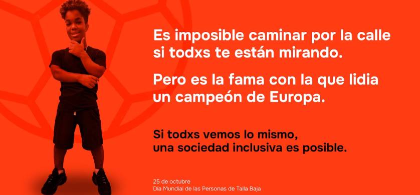 La Selección Española de Fútbol de Talla Baja y la Asociación Crecer lanzan su campaña