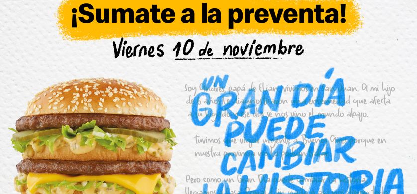 Llega el Gran Día: McDonald’s te invita a participar de la preventa y ayudar a quienes más lo necesitan