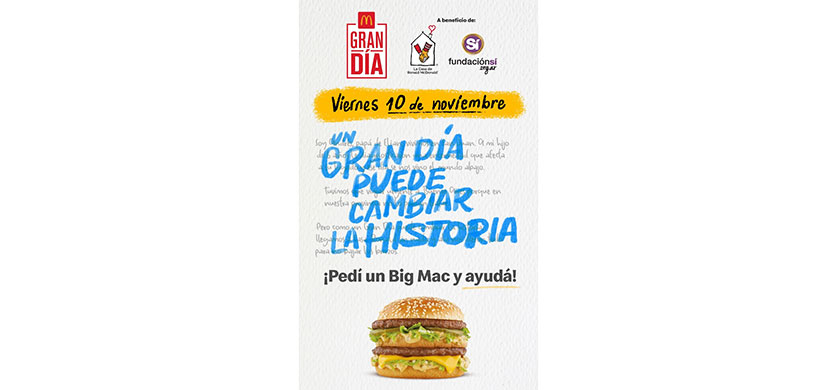 Llegó el Gran Día: McDonald’s te invita a ayudar
