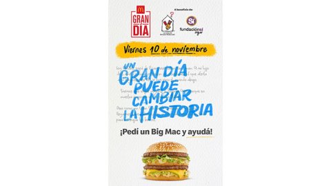 Llegó el Gran Día: McDonald’s te invita a ayudar