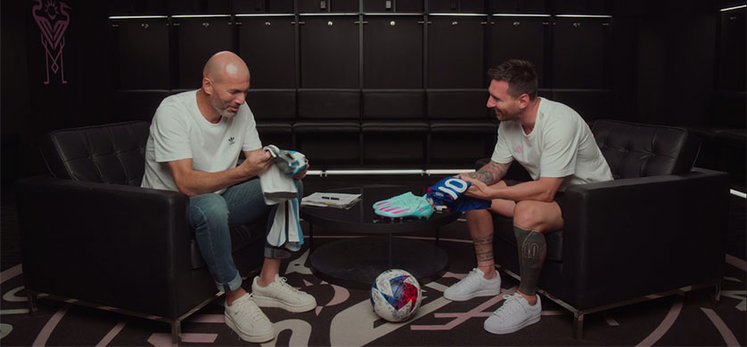 Messi y Zidane en una charla histórica por adidas y newcycle