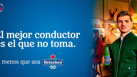 Campaña de Heineken con Max Verstappen para promover el consumo responsable