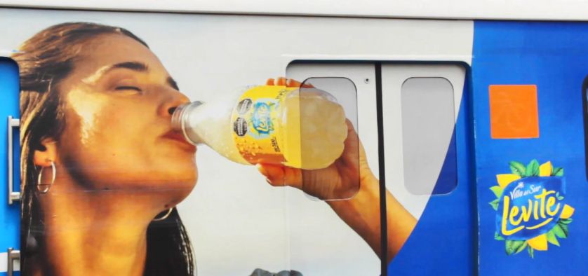 Levité lanzó su campaña “Frescura Posta” en ferrocarriles junto a Volmedia
