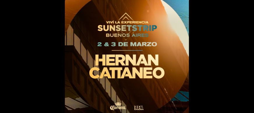 Cerveza Corona es sponsor oficial del Sunsetstrip de Hernán Cattaneo en Ciudad Universitaria