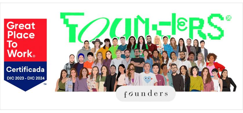 Founders alcanza la Certificación de Great Place to Work