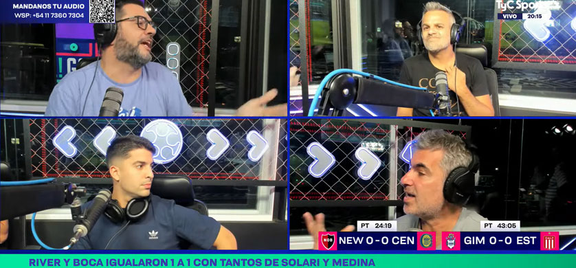 Los números de la “fecha de los clásicos” en el streaming de TyC Sports