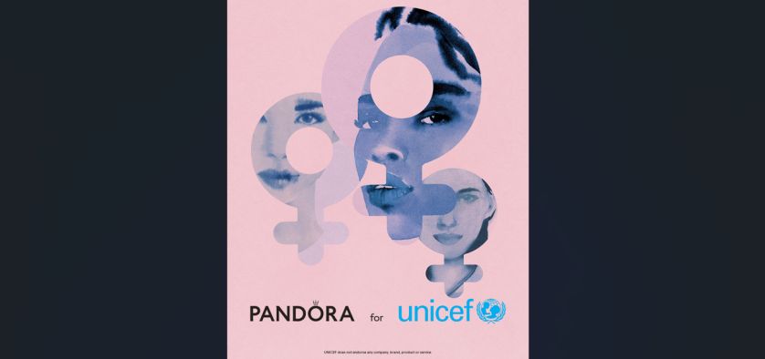 PANDORA y UNICEF lanzan charm por el Mes de la Mujer