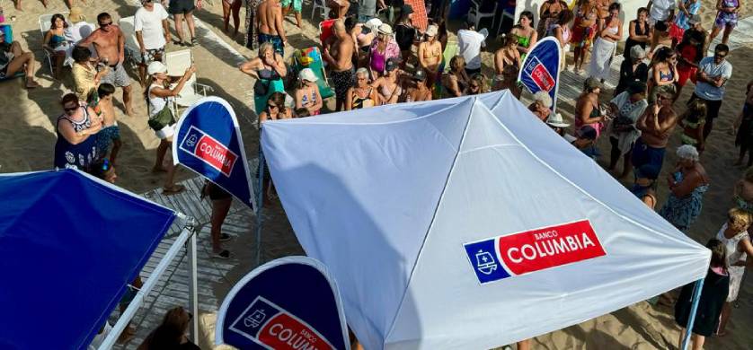 Más de 6 mil personas disfrutaron el espacio del Banco Columbia en Mar del Plata