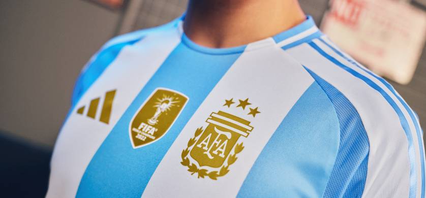 Adidas presenta las nuevas camisetas de la selección argentina