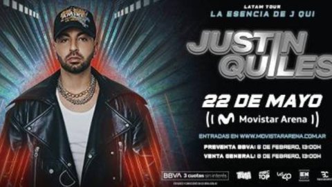 Musictop TV es sponsor de Justin Quiles en el Movistar Arena el 22 de Mayo