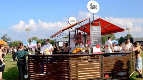 Fusión explosiva la estación saludable de Tienda Directa en Lollapalooza