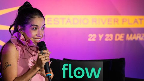 Flow transmite en vivo para todo el país el show de María Becerra en River