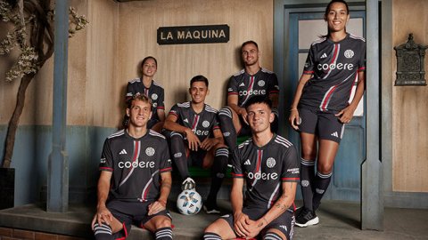 Adidas presentó la tercera camiseta de River Plate