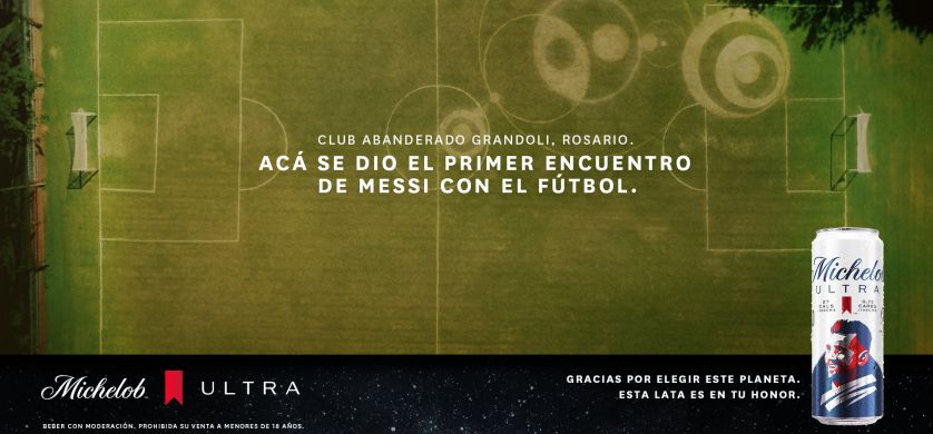Michelob ultra refuerza su sponsoreo con Lionel Messi