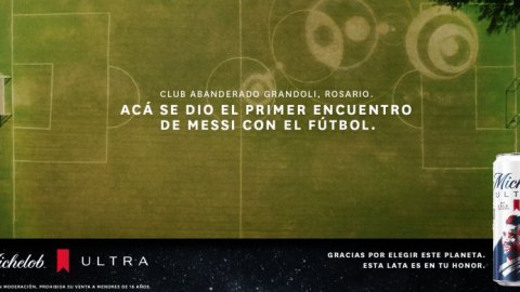 Michelob ultra refuerza su sponsoreo con Lionel Messi