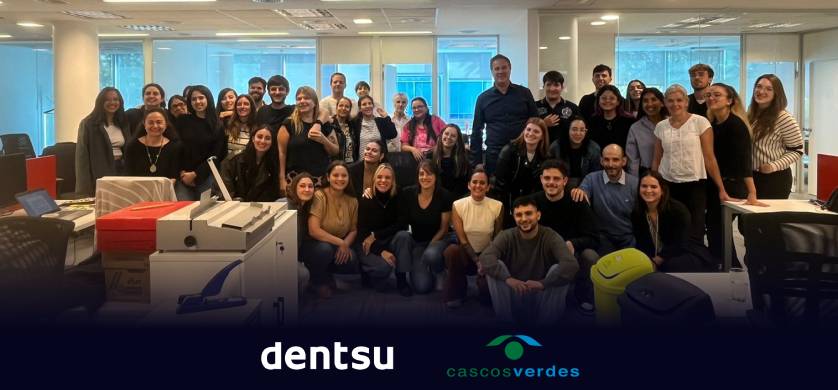 Dentsu y Cascos Verdes promueven un mundo sustentable con taller de compostaje